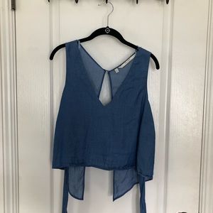ZARA tie back tank top